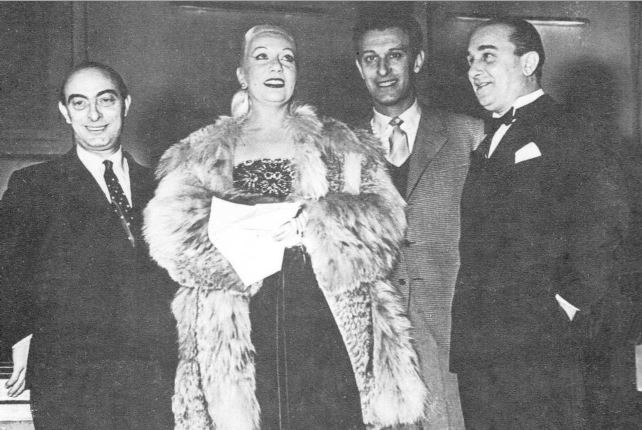 Mario Consiglio con Wanda Osiris, Nunzio Filogamo e Mario Ruccione